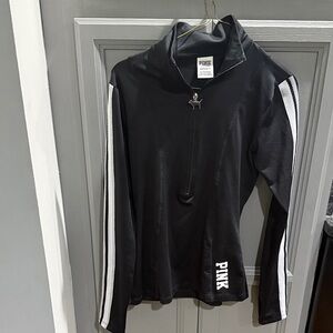 PINK Victoria's Secret Black Quarter Zip